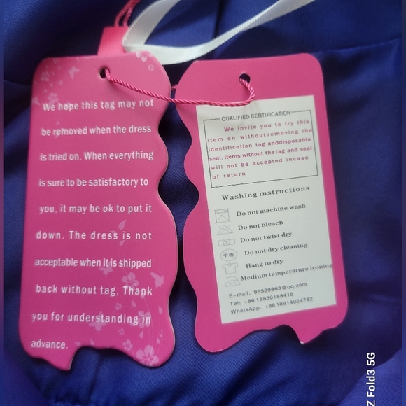 ❤️NWT❤️ COLBALT BLUE GIRLS BALL GOWN - Picture 6 of 12